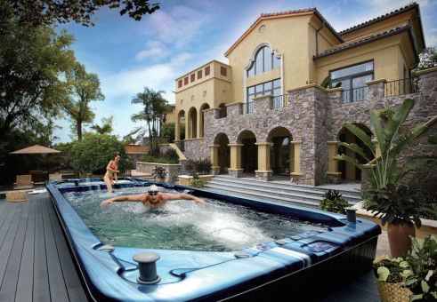 Hydrotherapy Spa Pool Outdoor Garden Acrylic Endless Swim Spa For Sale