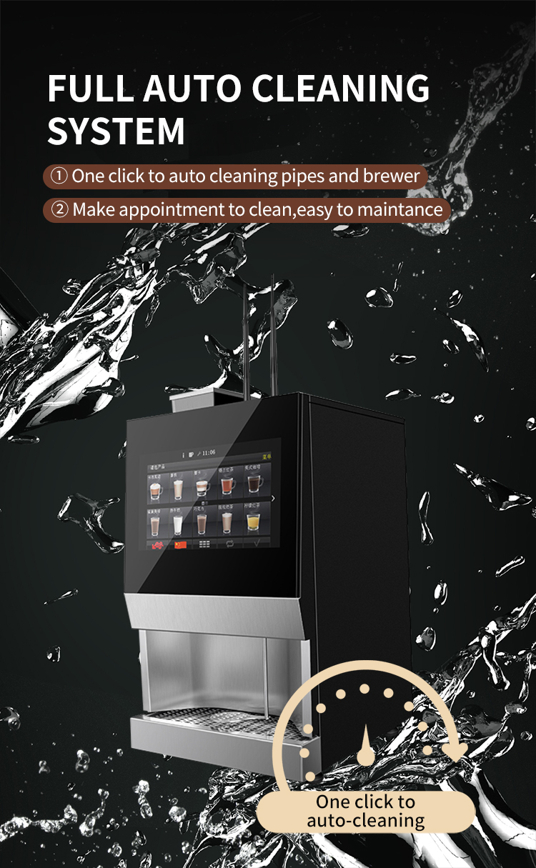 MDB Protocol Fresh Milk Automatic Coffee Vending Machine CE