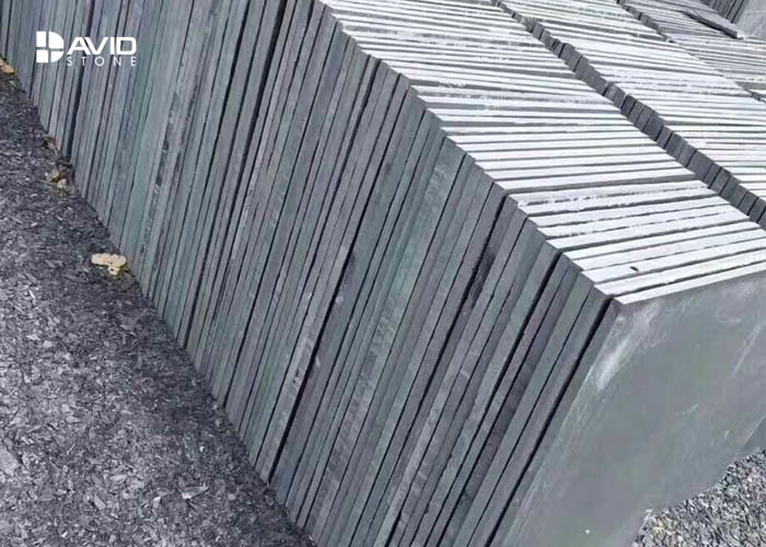 Grey Slate Paving Stones Floor Tiles For Outdoor Corridors / Basement