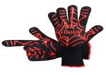 Red Silicone Gloves Heat Resistant Work Gloves Anti Slip Machine Washable