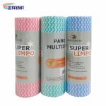 60gsm Disposable Cleaning Cloth 20x40cm Nature Wooden Paper Disposable