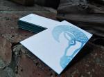 High End Clear Painted Edge Business Cards 0.7mm Thickness For Entertainment