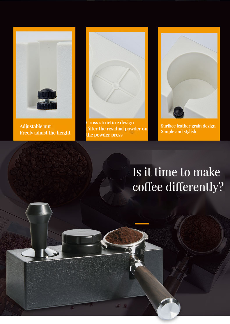 Customized ABS Espresso Coffee Tamper Stand Perfect for Busy Coffee Shops' Baristas