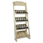 Pine Wood Wine Storage Display Stand Display Shelf Wine Display Rack Natural