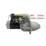 Excavator Starter Motor Excavator Parts Isuzu Engine Starting Motor 6BD1 EX200-1
