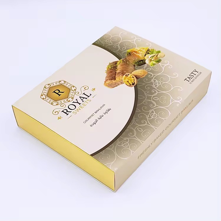 Eco Friendly Food Grade Custom Cookie Box Packaging With Sliding Drawer
