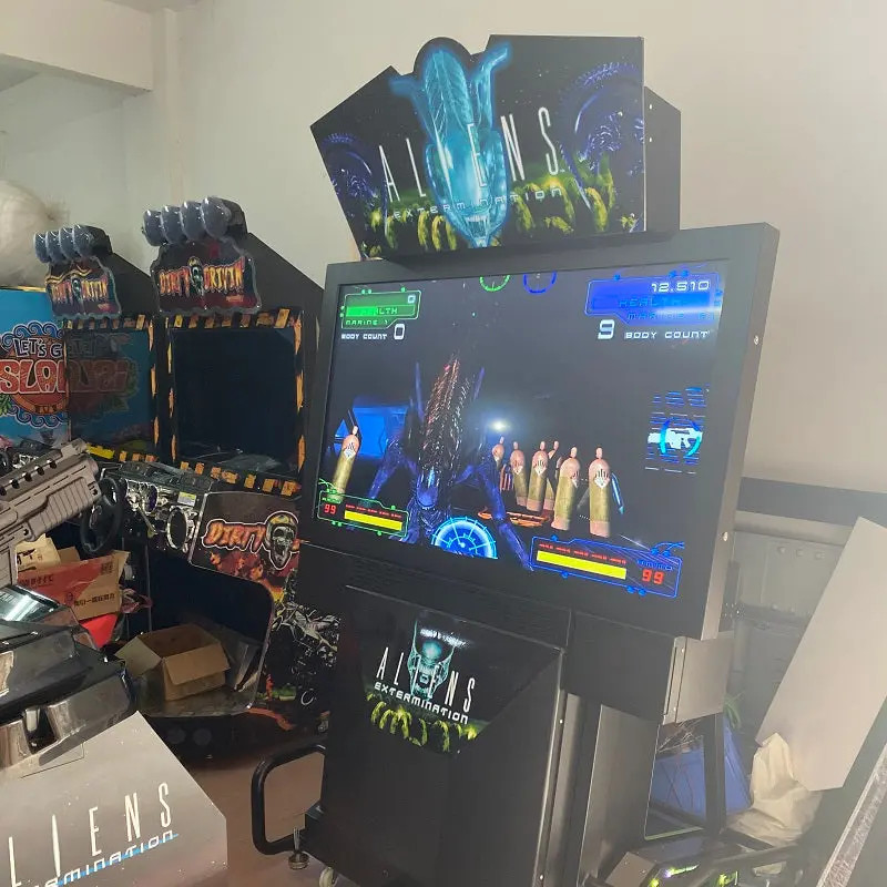 Aliens Extermination Arcade Shooting Game Machine With 55 Inch 2 Players Classic Video Game