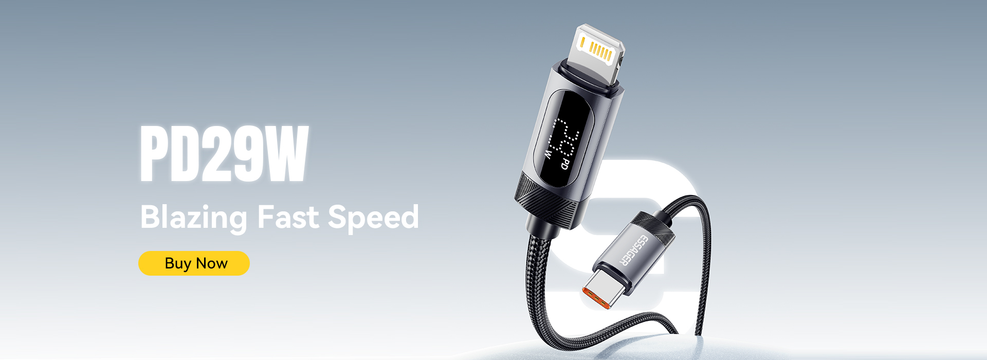 ESSAGER ES-X64 Series 29W USB-C to Lighting Charging Cord Data Cable