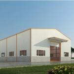 Customized Prefab Steel Warehouse Construction , Prefabricated Metal Storage