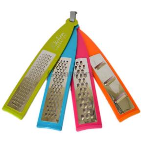 Quality Set of 4 Multifunction Colorful Stainless Steel Graters, Zester and Slicer wholesale