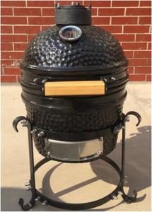 Quality Black Charcoal BBQ Mini 31.8cm Ceramic Kamado Grill wholesale