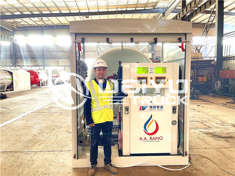Skid Mounted LPG Bottling Plant 5T 10000L For Cylinder Filling