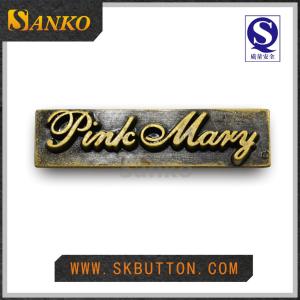 Quality Custom Logo Metal Label for Garments wholesale