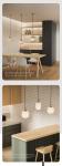 Mid century pendant light retro design glass lampRestaurant Hotel Simple