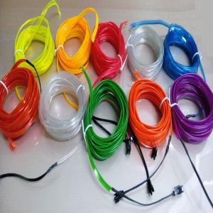 Quality colorful sewable el wire/ el welt wire/ el welted wire wholesale