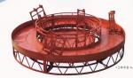 Rounded Lifting Suspended Access Platform with 1500kg Capacity