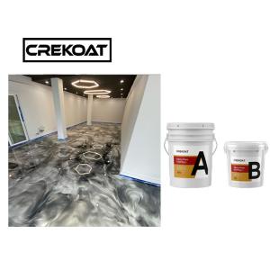 Quality Commercial Metallic White Epoxy Resin Floor Coating Clear Top Coat wholesale