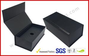 Quality Black High End Embossed Paper Boxes Magnetic E-Cigar Packaging wholesale