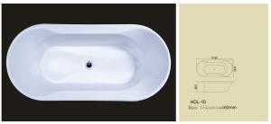 Quality Acrylic bathtub, simple bathtub, common bathtub,sanitary ware, bathroom bath tub HDL-10 wholesale