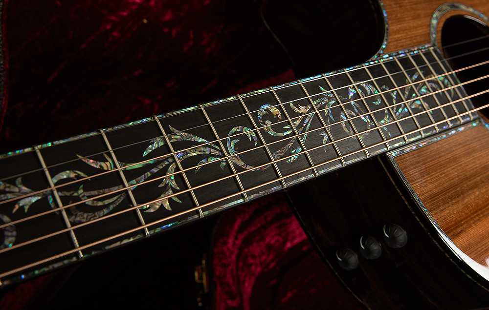 41 inch Solid Spruce top PS14 acoustic guitar,Cocobolo Back and sides,Real abalone Ebony fingerboard TY acoustic Guitar