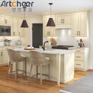 Quality Skinny Shaker Cabinets in Oak Color Made of Solid Birch Wood for Customized Kitchen Design wholesale