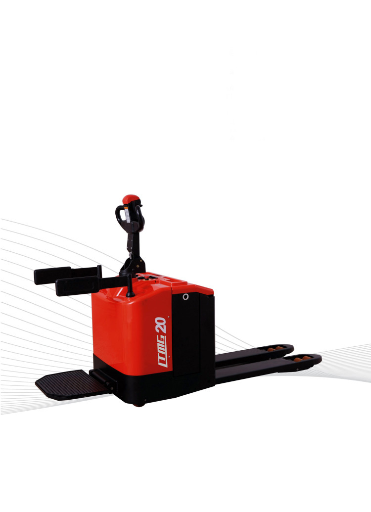 Yellow 2.5 Ton Full Electric Pallet Truck , Electric Walkie Pallet Jack Machine