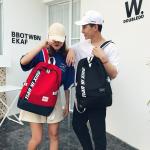 Creative minimalist Korean hip-hop leisure backpack student bag lovers backpack