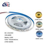 120leds/m 3000k 4000k 6500k CCT Board 8mm SMD2835 Led Strip Light for Outdoor