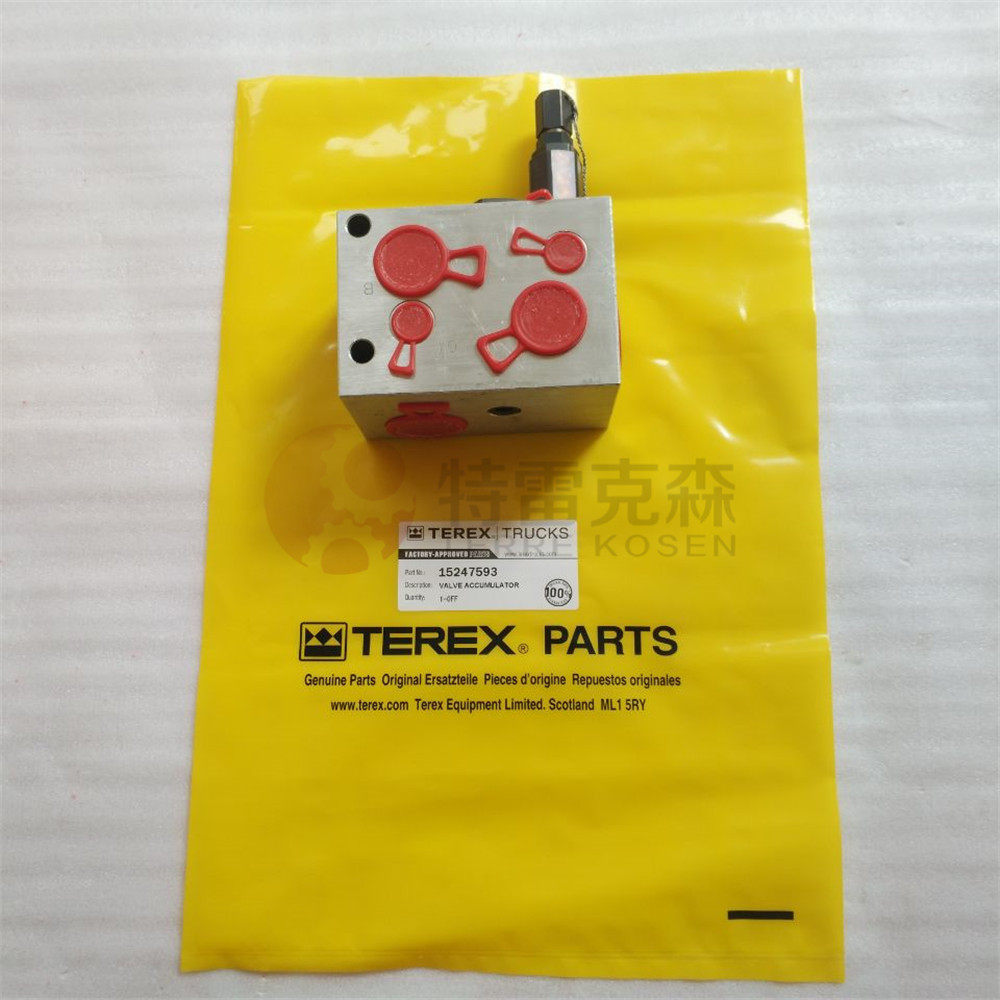 TEREX 15247593 VALVE-ACCUMULATOR for terex tr50 truck parts tr100 parts
