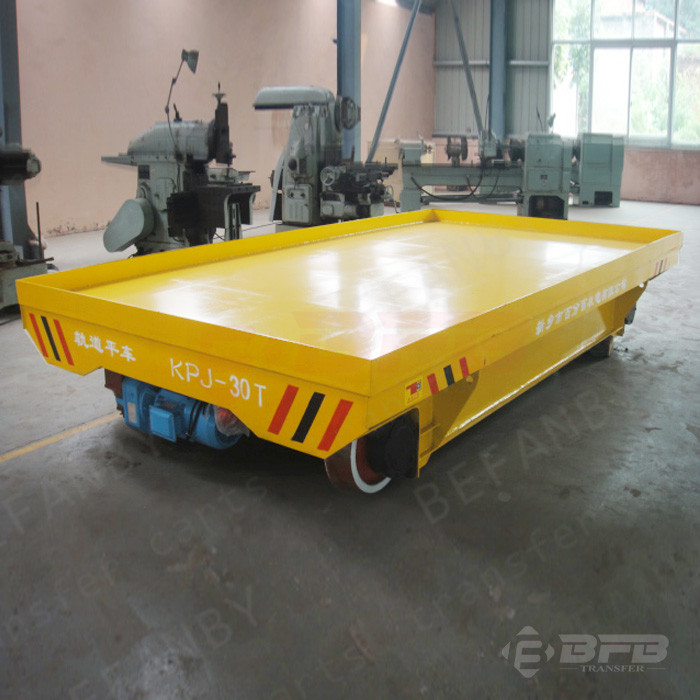 Self - Propelled Interbay Motorized Transfer Trolley Rail - Based 30 Ton Capacity