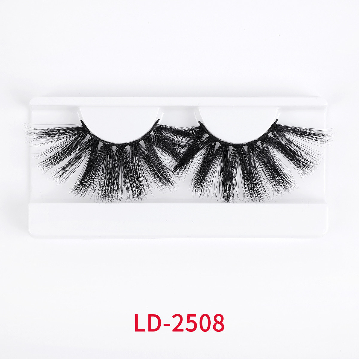 Flexible 25mm Faux Mink Lashes , ROHS Synthetic Silk Lashes