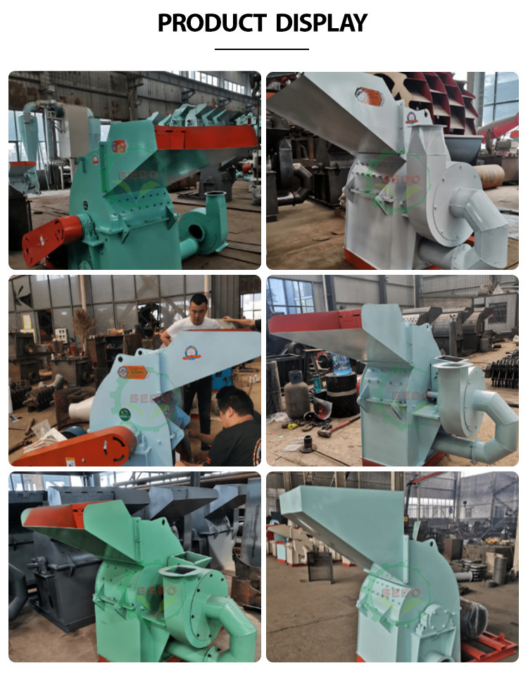 500-1000kg/h Wood Crushing Machine for Making Wood Sawdust