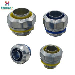Quality Znic Alloy Flexible Conduit Connector Metallic Color Code LTC - 40 For Pipe wholesale