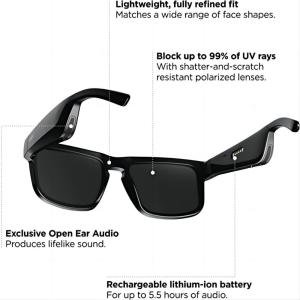Quality 8GB Bluetooth5.0 Video Audio Sunglasses 150 * 150 * 40mm wholesale
