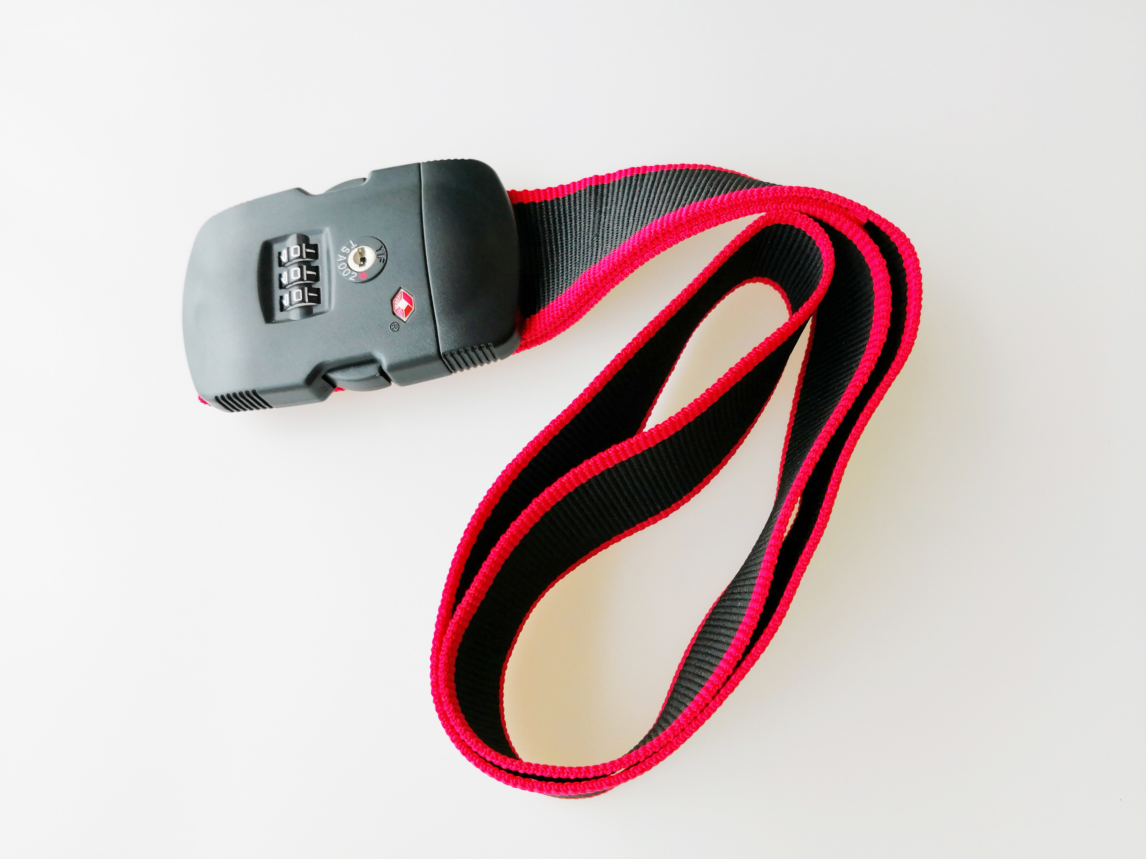 Personalized TSA Luggage Strap Lock TSA 319B 79.6g PC Material With 3 Dials