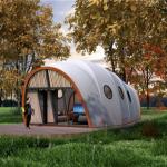 6x10m Cocoon Shape Outdoor Glamping Tent With Full Decoration
