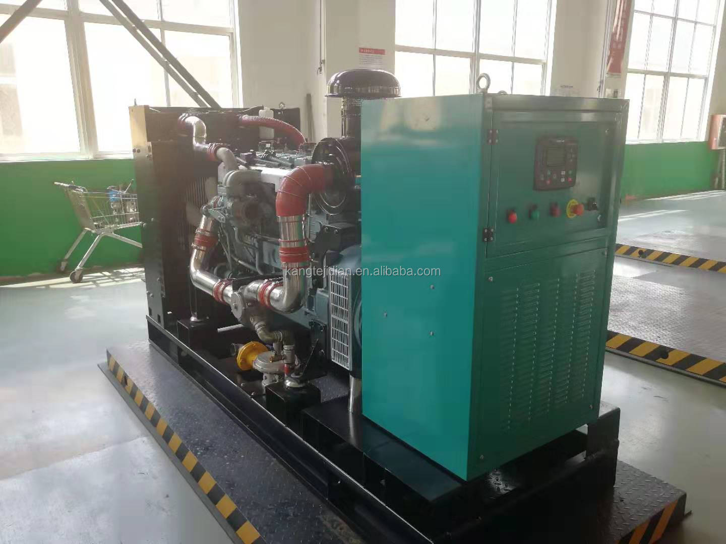 100KW Natural Gas Generator with Leroy Somer Stamford Alternator CE/ISO9001 Certified