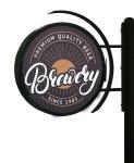 P4.7 Outdoor Single Side LED Screen Logo Advertising Round LED Poster Display