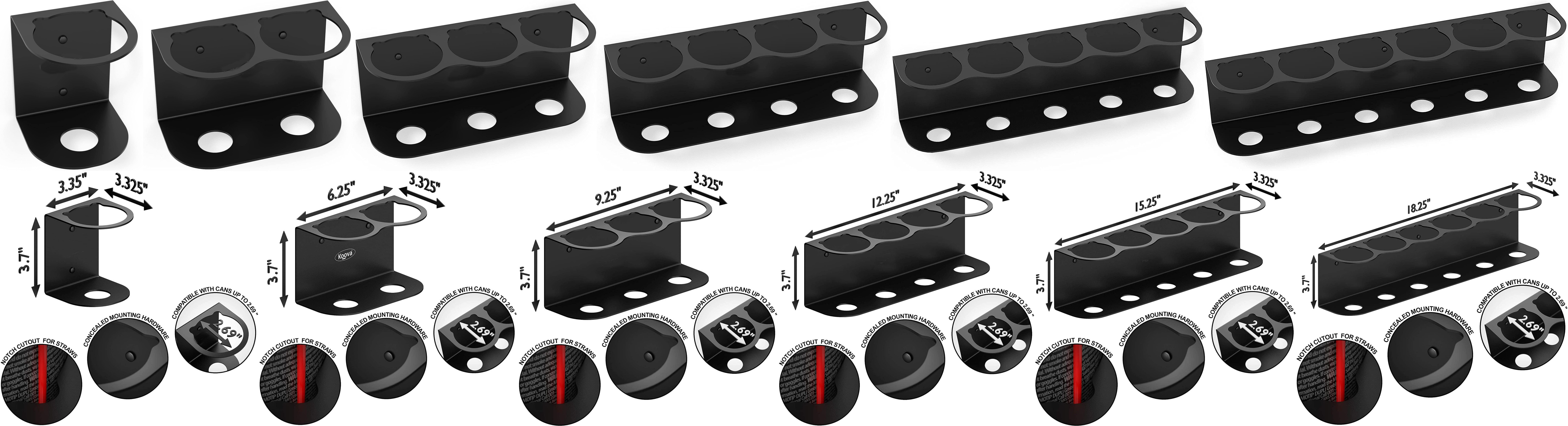 Wall Mounted Steel Holder for Spray Cans Space-Saving Garage and Workspace Organizer