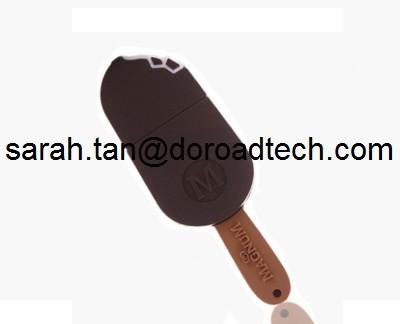 Lovely Ice Cream Shape USB Flash Drive OEM Price, Real Capacity Cute USB