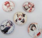 Promotional Round Stainless iron Pins Buttons Badges with Polybag Packing
