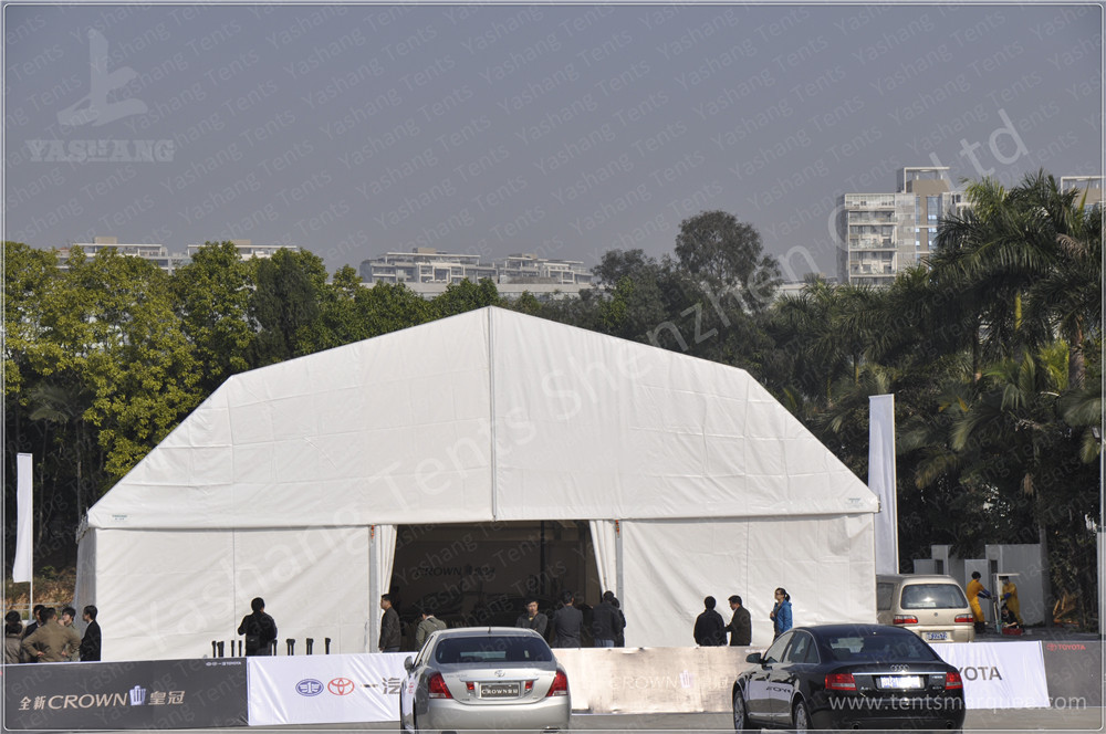 White Outside Event Tent For Exhibition / Fashion Shows , Outdoor Tent Displays