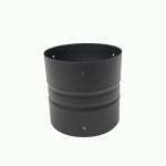 Wood Stove Black Single Wall 152mm Chimney Flue Adaptor