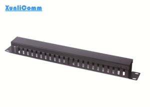 Quality Space Saving Rack Mounted Cable Management 24 Port For Network Communication wholesale