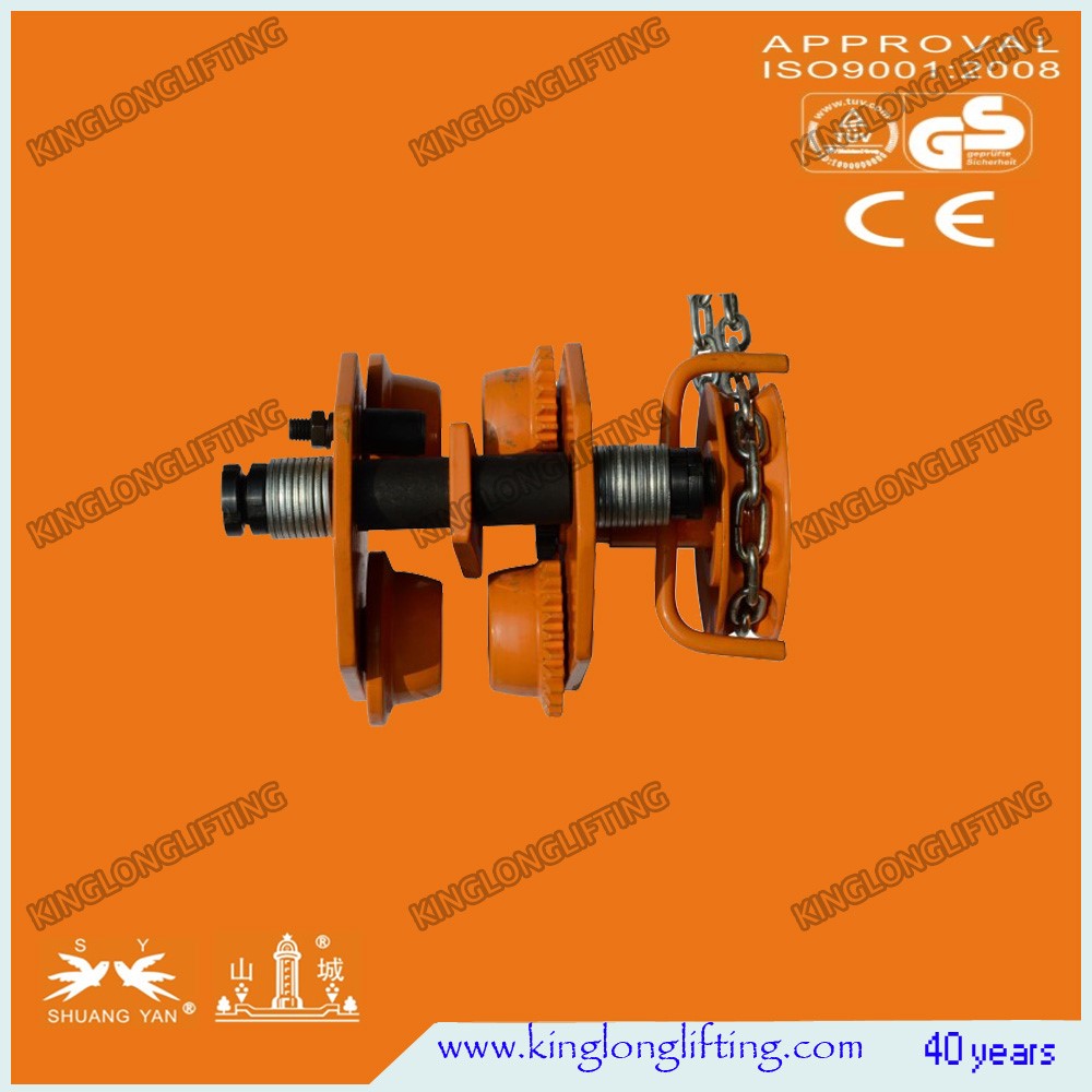 GCL-A Series Girder Geared Beam Trolley 20 Ton Alloy Steel Hanger Hook