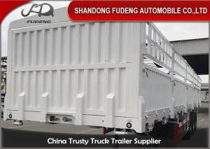 Quality Semi Mechanical Suspension Steel 3 Axles Fence Cargo Trailer wholesale
