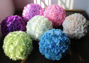 Quality Silk PE Artificial Flower Ball Faux Kissing Balls 100% Handmade wholesale