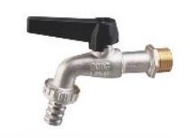 Quality Wall Mounted Brass Bib Cock With Chrome Plated Finish for Water Pressure 0.05-0.8MPa wholesale