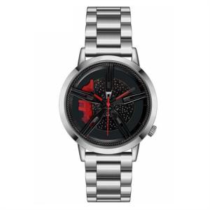 Quality 20mm Strap Stainless Steel Quartz Wrist Watch Skeleton Dial Male Steel ROHS wholesale
