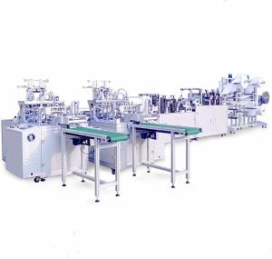 Quality Fast Speed Face Mask Production Line , Face Mask Manufacturing Machine Energy Saving wholesale
